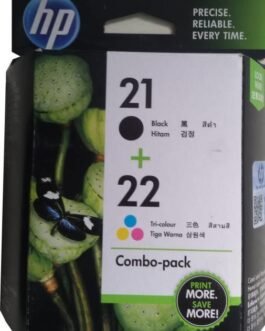 HP 21 Black & 22 Ink Cartridge, Tri Color