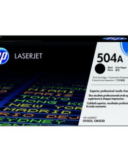 HP 504A Toner Cartridge, Black, CE250A