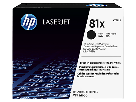 HP 81X Toner Cartridge, Black