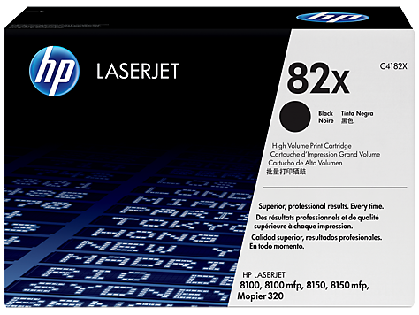 HP 82X High Yield Toner Cartridge, Black