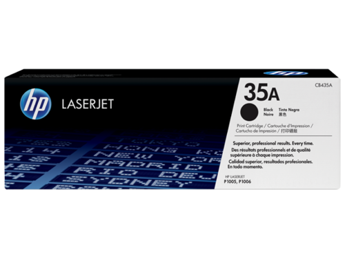 HP CB435A 35A Toner Cartridge, Black