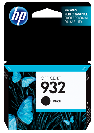 HP Officejet 932 Ink Cartridge, Black (CN057AA)