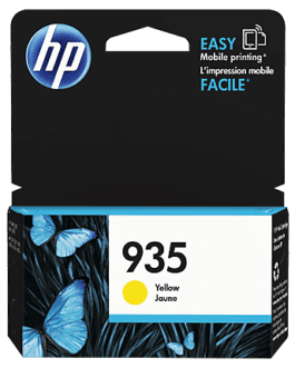 HP Officejet 935 Ink Cartridge, Yellow, (C2P22AA)