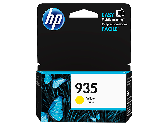 HP Officejet 935 Ink Cartridge, Yellow, (C2P22AA)