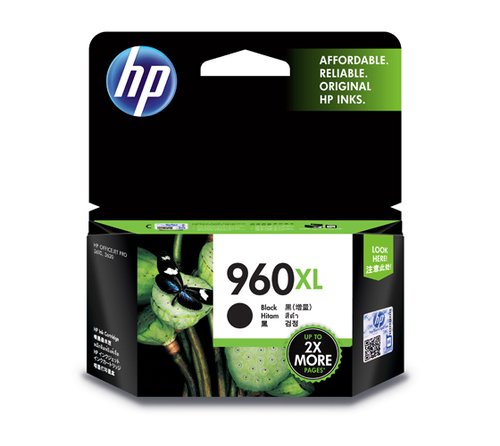 HP Officejet 960XL Black Ink Cartridge (CZ666AA)