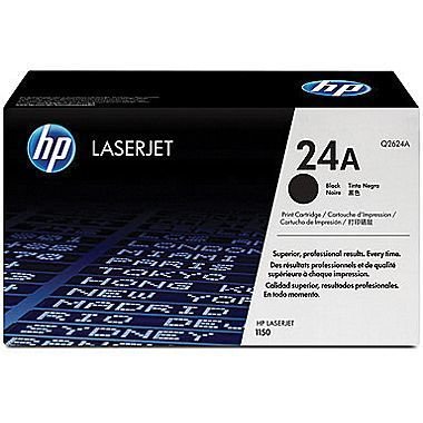 HP Q2624A 24A Toner Cartridge, Black