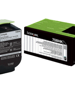 Lexmark 708HK Toner Cartridge, Black