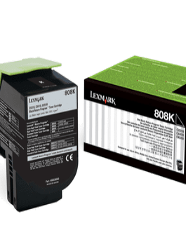 Lexmark 80C80K0 Toner Cartridge, Black