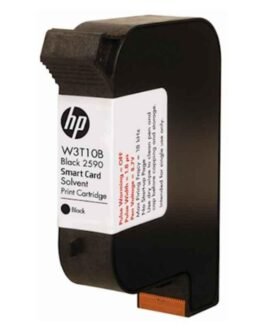 HP 2590 W3T10B Black Solvent Cartridge