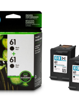 HP 61 Black Ink Cartridge, Twin Pack