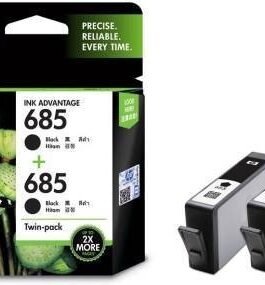 HP 685 Twin Pack Black Ink Cartridge