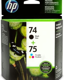 HP 74 Black 75 Tri-Color Combo Pack Ink Cartridge