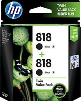 HP 818 Twin Pack Black Ink Cartridge