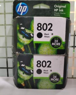 HP 802 Large Ink Cartridge, Black, Twin Pack