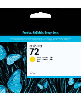 HP DesignJet 72 / 72B Yellow Ink Cartridge, 130ml (C9373A)