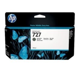 HP DesignJet 727 / 727B Matte Black Ink Cartridge, 130ml (B3P22A)