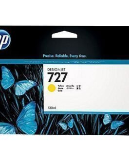 HP DesignJet 727 / 727B Yellow Ink Cartridge, 130ml (B3P21A)