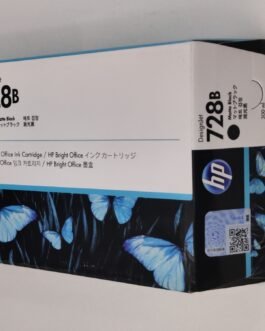 HP DesignJet 728 Matte Black Ink Cartridge, 300ml (3WX30A)