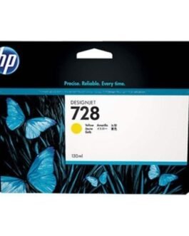 HP DesignJet 728 Yellow Ink Cartridge, 130ml (F9J65A)