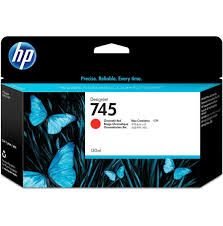 HP 745 300-ml DesignJet Chromatic Ink Cartridge, Red