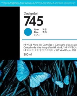 HP 745 300-ml DesignJet Chromatic Ink Cartridge, Cyan