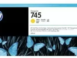 HP 745 300-ml DesignJet Chromatic Ink Cartridge, Yellow